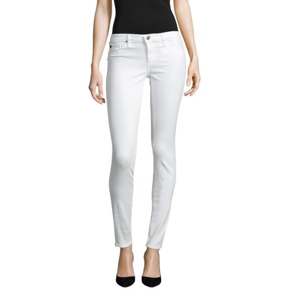 AG Adriano Goldschmied The Legging Skinny Jean White Size 24R NWOT $198 MSRP - Picture 1 of 6